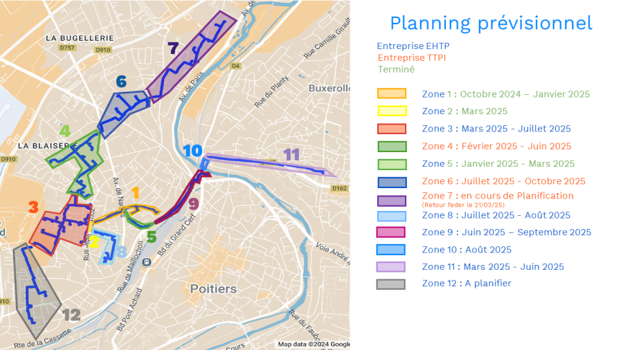 Planning des travaux 14.04