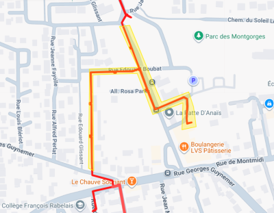 Image illustrative travaux rue Leopold Sedar Senghor et Edouard Boubat