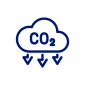 Pictogramme réduction des émissions de CO2